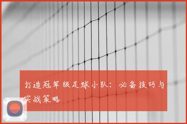 打造冠军级足球小队:必备技巧与实战策略